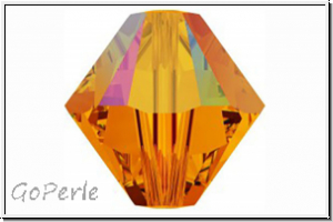 Swarovski Bicone 5328, 4mm, 259AB - tangerine, AB, 25 Stk.